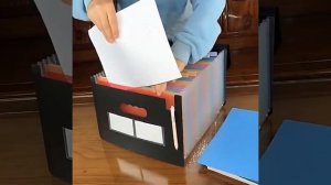 Канцелярская папка для хранения документов формата A4,24 отделения