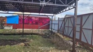 Большой односкатный навес для парковки автомобилей