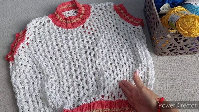 БЕЗРУКАВКА СЕТКОЙ ИЗ 100% ХЛОПКА смотреть онлайн