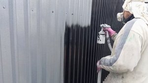 Как покрасить забор из металлопрофиля