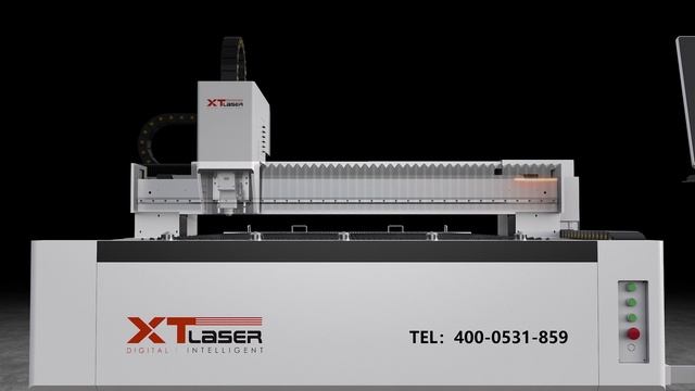XTLASER-Станок для лазерной резки-Балка из авиационного алюминия-Цельная формовка, малый вес и высок смотреть онлайн