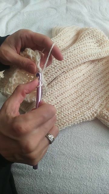 Свитер оверсайз крючком/женский свитер крючком/ #crochet смотреть онлайн