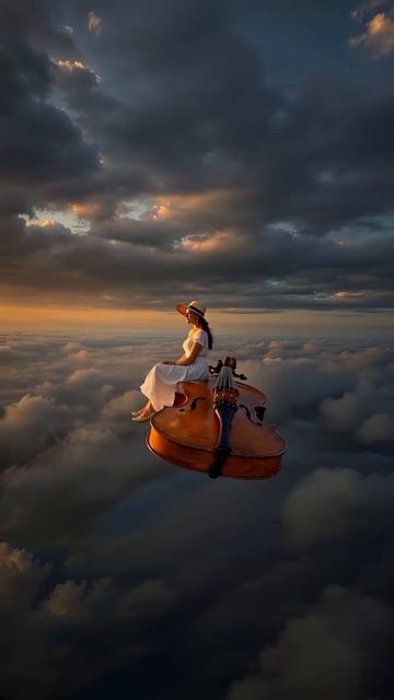 Девушка в небе летает на скрипке #НебеснаяМузыка #МузыкаДляДуши #СказочныйПолет #ВдохновляющееВидео смотреть онлайн