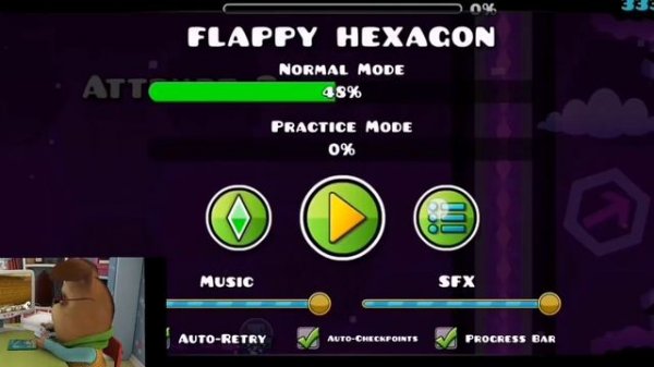 Гена играет в geometry dash
