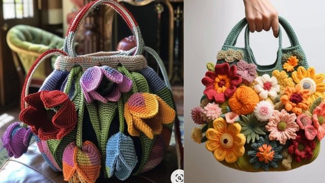 Как связать сумку крючком,Идеи для вязания. смотреть онлайн