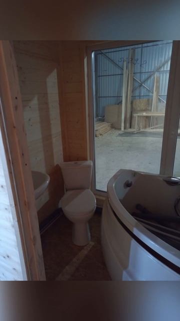 Отделка хвоя домика 5х5 с сан узлом и кухней #модульный смотреть онлайн