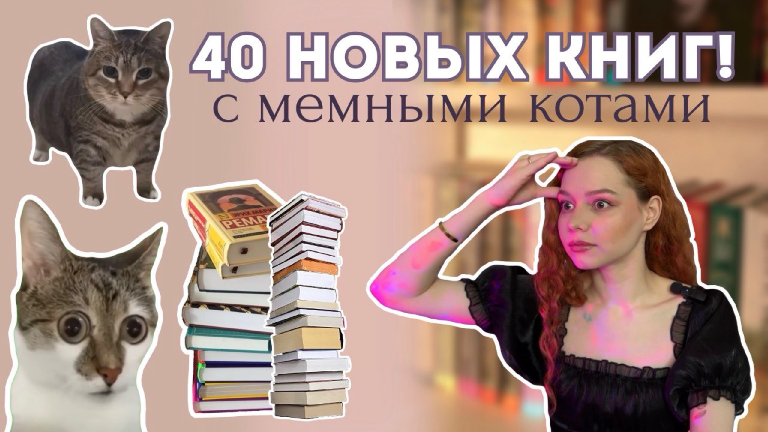 🐈📚 40 НОВЫХ КНИЖНЫХ ПОКУПОК | ОБЗОР С МЕМНЫМИ КОТИКАМИ смотреть онлайн