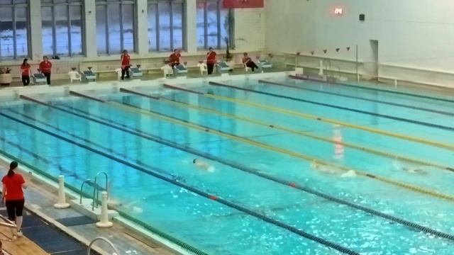 Первые соревнования по плаванию. Спина/50 метров смотреть онлайн
