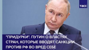 "Придурки". Путин о властях стран, которые вводят санкции против РФ во вред себе