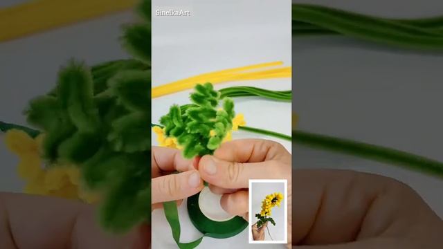 Лист зелень / DIY / Tutorial / Синельная проволока мастер класс смотреть онлайн