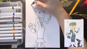 Как нарисовать старуху Шапокляк и крысу Лариску | How to draw the Shapoklyak and the rat Lariska