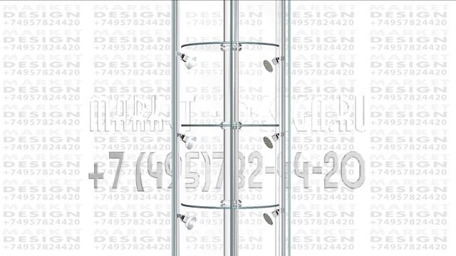 Витрина для торговли малый шестигранник с крутящимис? смотреть онлайн