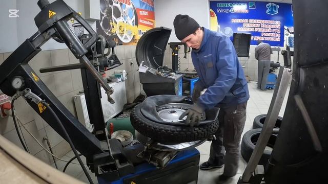 Собираем колесо от Мотоцикла #шиномонтаж #automobile #1million #