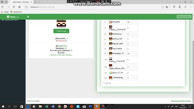 обзор сайта VIMETOP превью не будет
