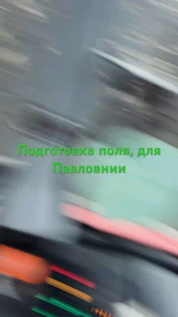 Вспашка поля, для Павловнии