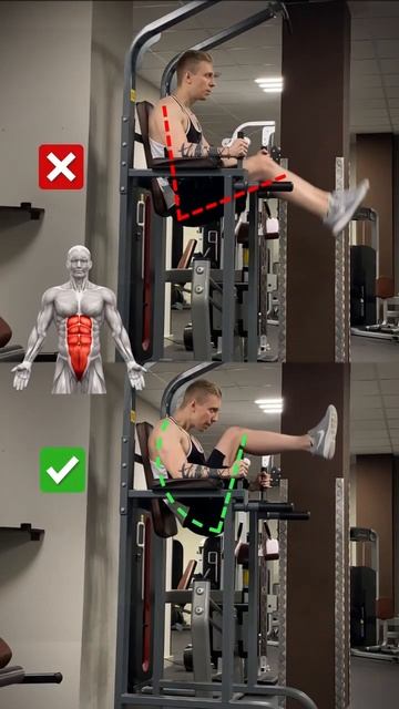 Ошибки: Подъем ног в висе | Подробнее в описании смотреть онлайн