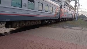 Отпровляется поезд №360 Калининград - Адлер со станции