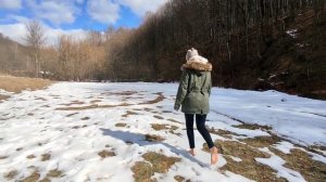 Босиком по снегу | Walking without shoes in the snow