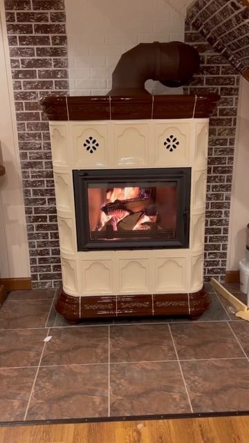 Печь изразцовая Кимры Истра "Шоколад" смотреть онлайн