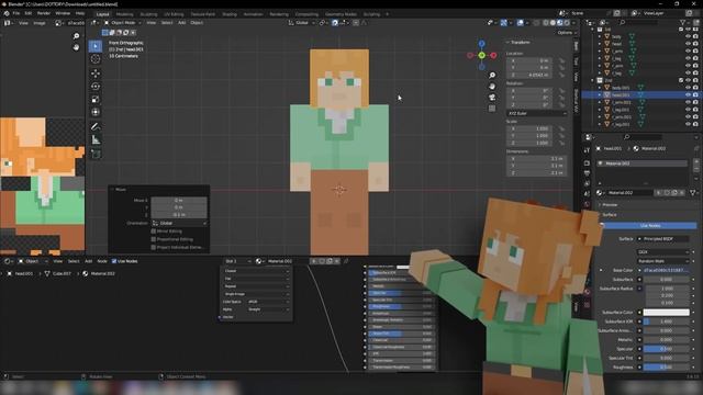 Твой майнкрафт blender RIG за 3 минуты! | Minecraft blender rig PT.1 смотреть онлайн