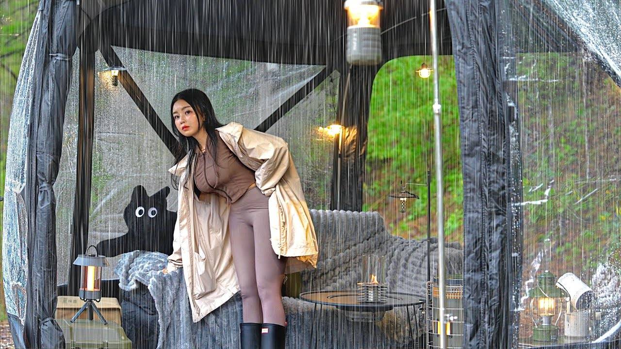 ПОХОД ПОД ПРОЛИВНЫМ ДОЖДЕМ В ОДИНОЧКУ. ☔️ УСИЛИВАЮ ASMR. ЗВУК ДОЖДЯ. смотреть онлайн