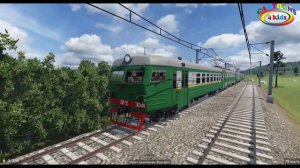 Изучаем поезда и железнодорожный транспорт для детей.