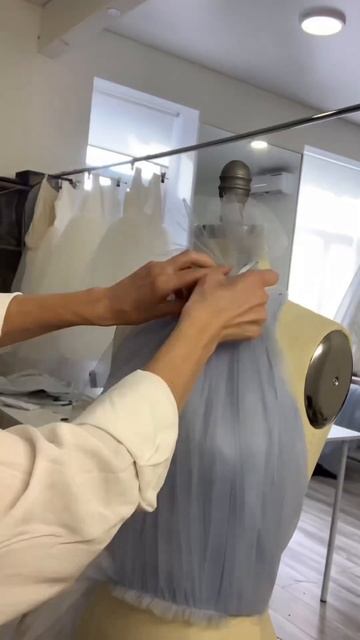 Работа с фатином.. продолжение в следующем видео￼ #пош