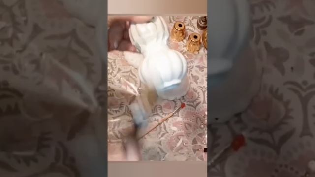 переделка перекраска люстры.как покрасить люстру