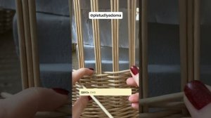 Плетение «Ситец» из бумажной лозы