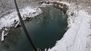 Зимний усач. Зимняя рыбалка на усача. Река Джалка