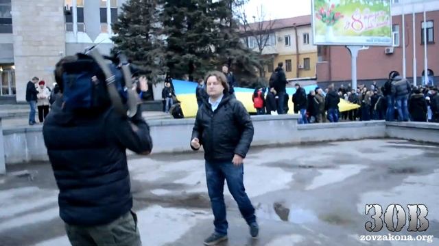 Российский телеканал на Майдане Днепропетровска смотреть онлайн