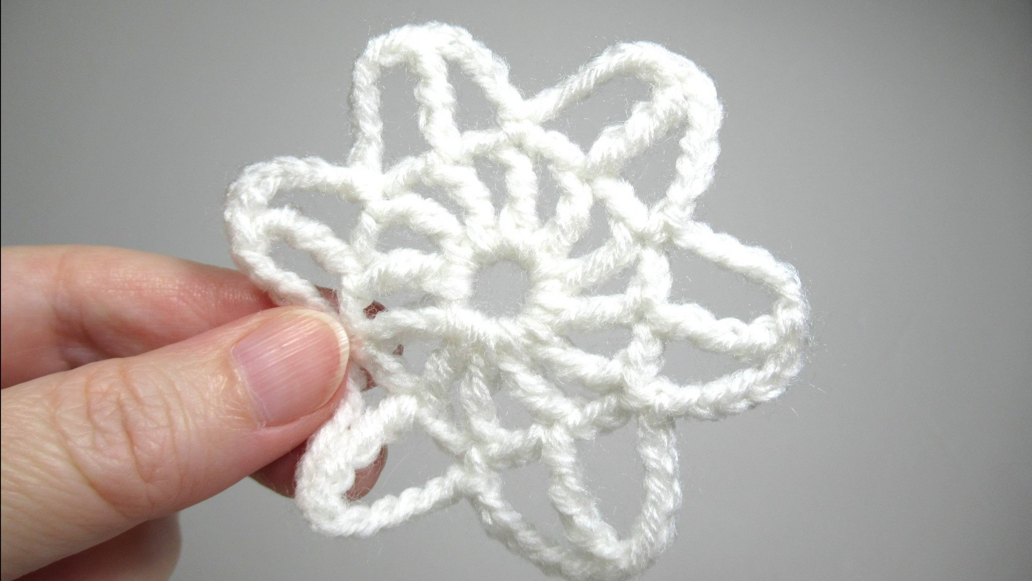 Как связать цветок крючком ажурный и воздушный смотреть онлайн