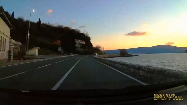 2019.02.15 Дорога Котор-Тиват-Будва (ускоренное видео)