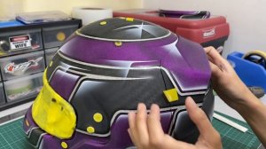 BELL RS7 Carbon Metal Flakes Helmet Paintwork Process