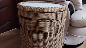 КОРЗИНА - СТОЛИК с универсальной крышкой (Часть1) Фанерное дно Форма Верёвочка из 4-х