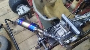 Картинг с мотором от питбайка YX140