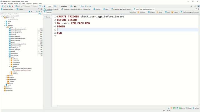 SQL. Триггеры смотреть онлайн