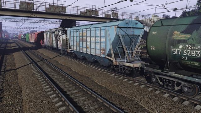 Техническая остановка грузового. Trainz2019 ВЛ11м. 1440p