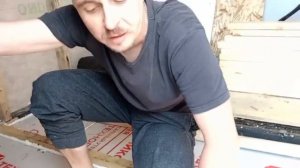 Пол из обрезной доски без шпунта . Каркасная Баня 3×3!