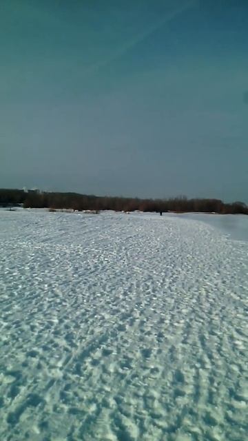 Река Обь, зима.#shorts