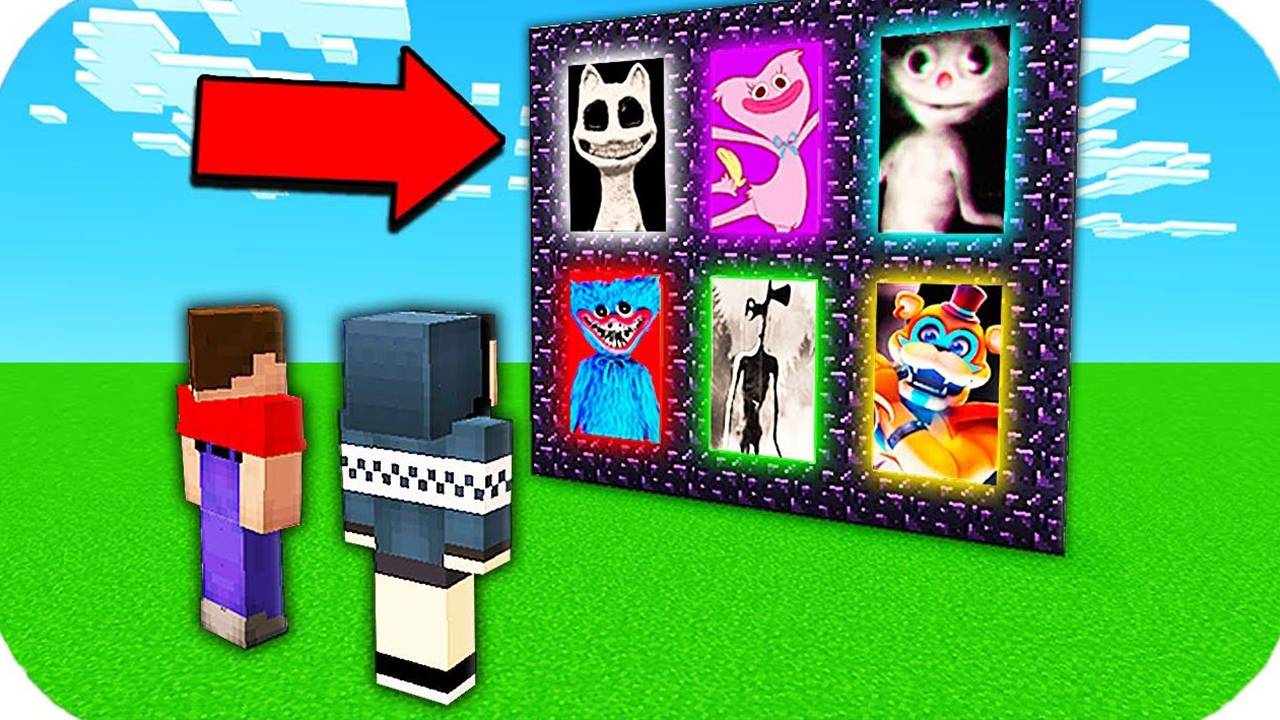 НУБ И ДЕВУШКА ПРО НАШЛИ НОВЫЕ ПОРТАЛЫ К МОНСТРАМ В МАЙНКРАФТ смотреть онлайн