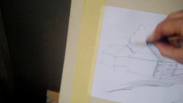 Лінійна перспектива Графіка Будинок, вулиця смотреть онлайн