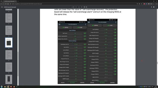 Настройка балансира JK BMS для LiFePo4 батарей (для понимающ смотреть онлайн