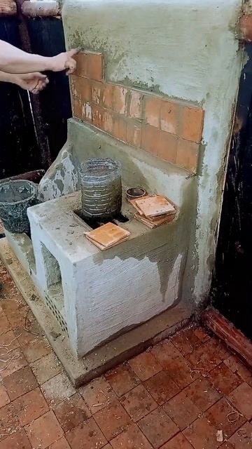 построил печь в лесном доме #своимируками #woodworking #wood #? смотреть онлайн