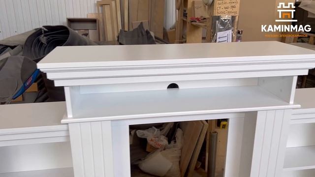 Каминокомплект Бланко с полками смотреть онлайн