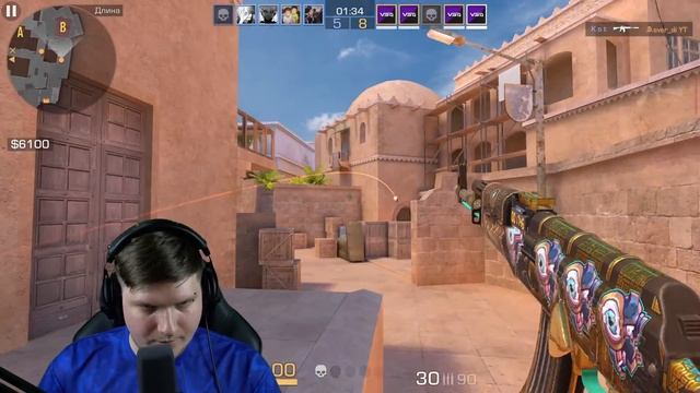 VSq Vs. CYBERSHOKE - шоуматч против победителей Major в Standoff 2