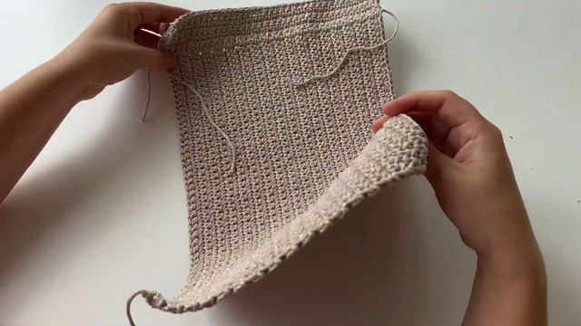 Сумка крючком из шнура. #crochettutorial #knittingbag #knittingtutorials #knittingtutorials #croche