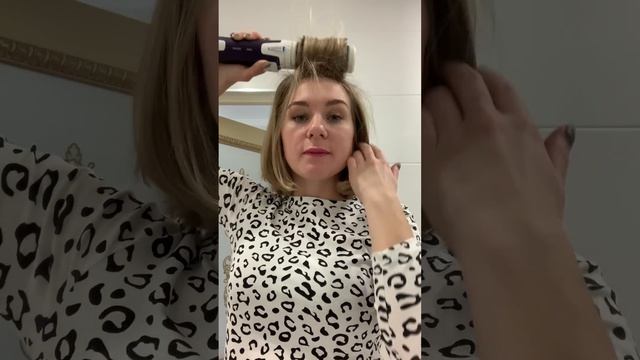 Укладка на каре, фен щетка Rowenta смотреть онлайн
