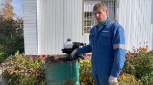 Hangkai 4 из коробки. Обкатка двигателя в бочке.