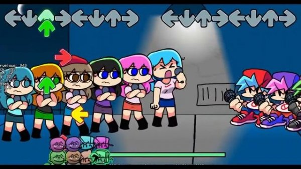 БЕЗУМНЫЕ ФАНАТКИ ФНФ! 6 БФ ПРОТИВ 6 СКАЙ! Friday Night Funkin' 6 BF VS 6 Sky - Fangirl Frenzy